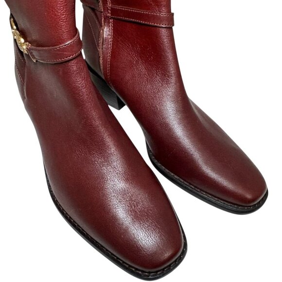 Sam Edelman Women's Brawley Boots Leather Side Zip Pecan Size 7.5 M MSRP $180 - Picture 3 of 5